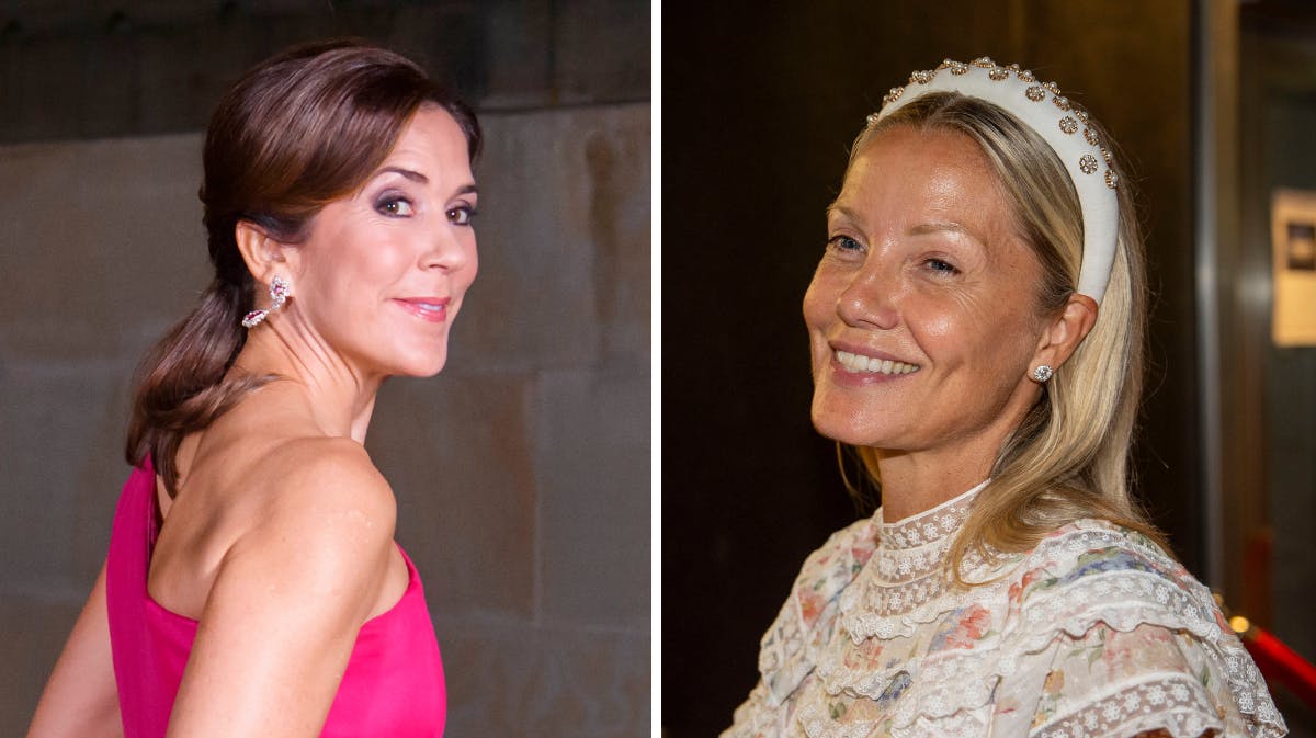 Arkivfoto af dronning Mary og Caroline Fleming