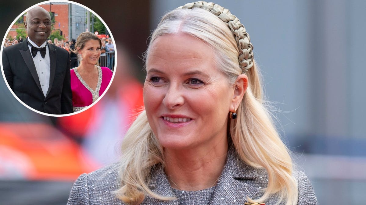 Durek Verett og prinsesse Märtha Louise samt kronprinsesse Mette-Marit