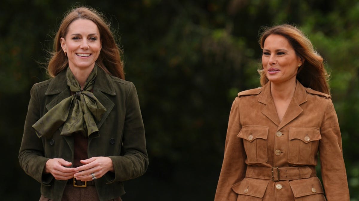Prinsesse Kate og Melania Trump. 