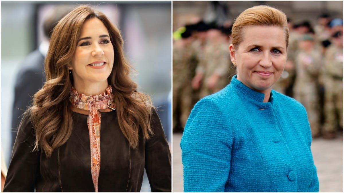 Dronning Mary og Mette Frederiksen.