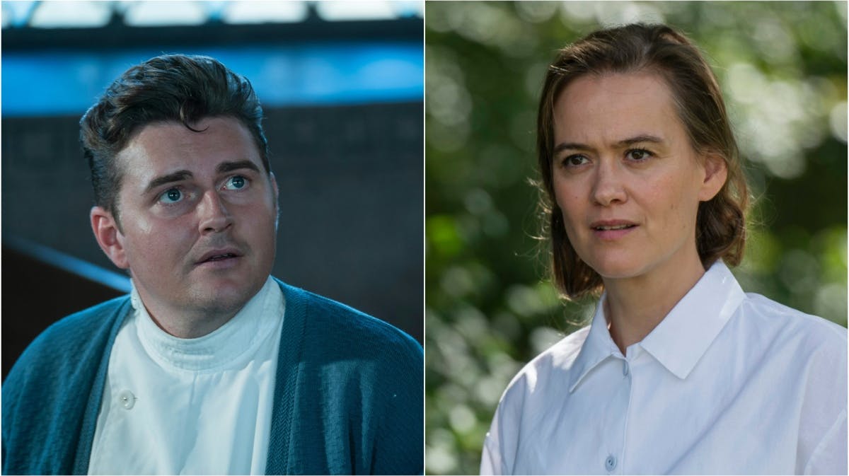 Bjørn og patienten Karen i "Sygeplejeskolen".