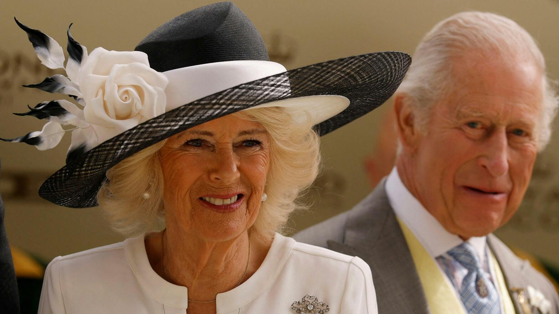 Dronning Camilla og kong Charles tidligere på sommeren.&nbsp;