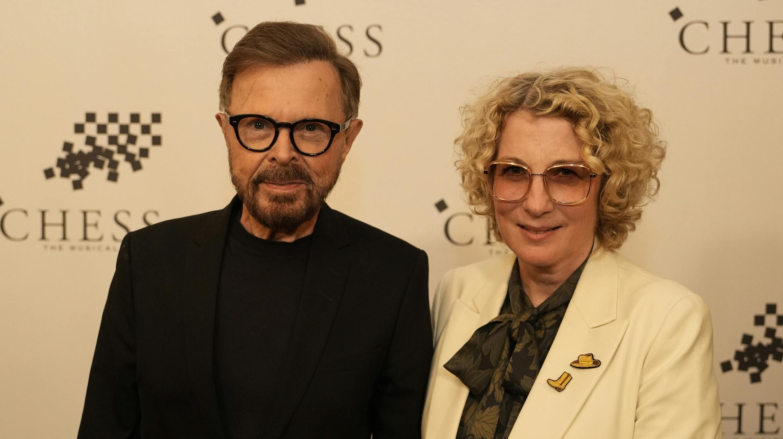 Björn Ulvaeus med sin hustru, Christina Sas. 