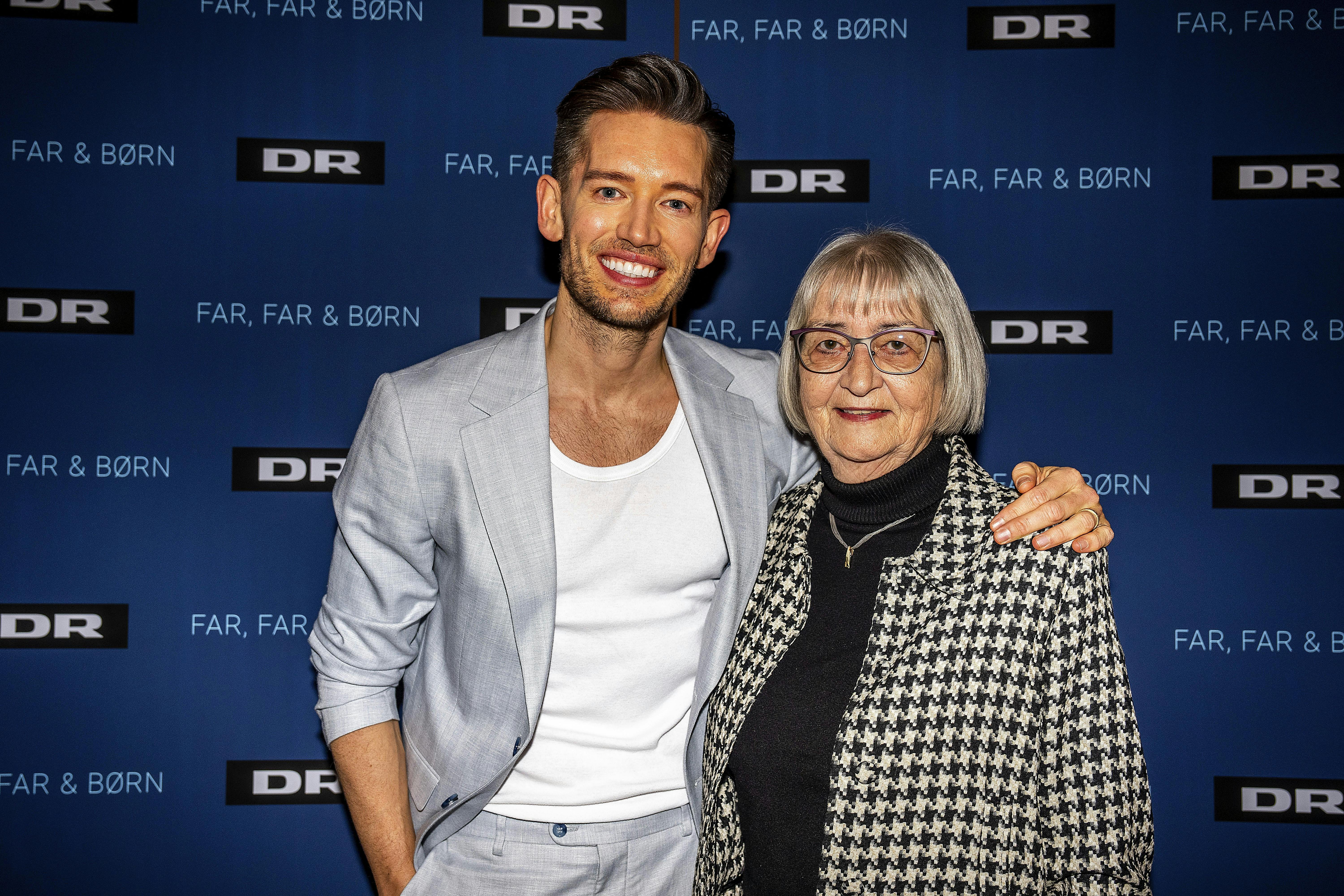 Morten Kjeldgaard med sin mor, Inge-Lise.