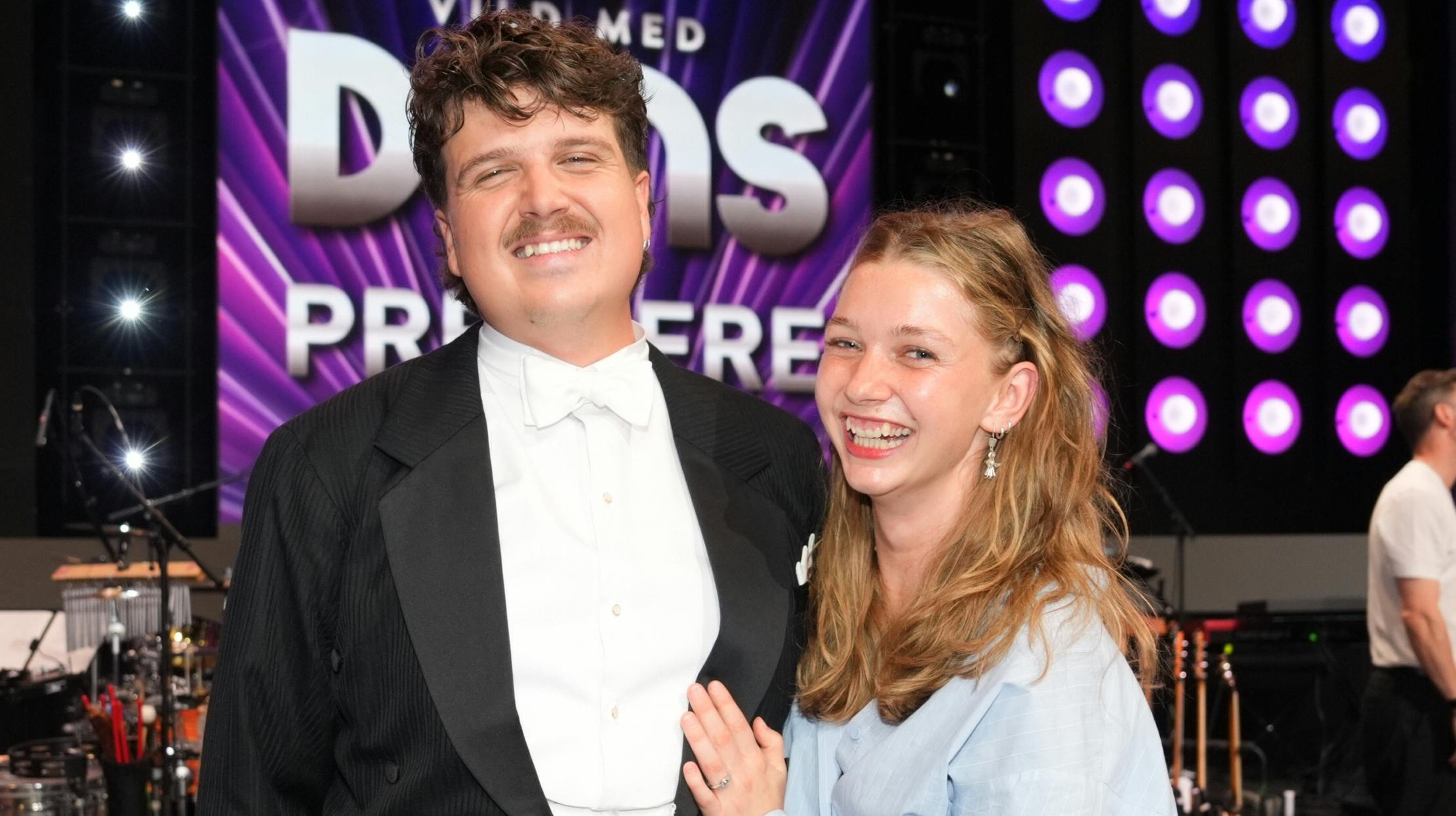 Alfred Mide Erichsen og kæresten Madeleine.