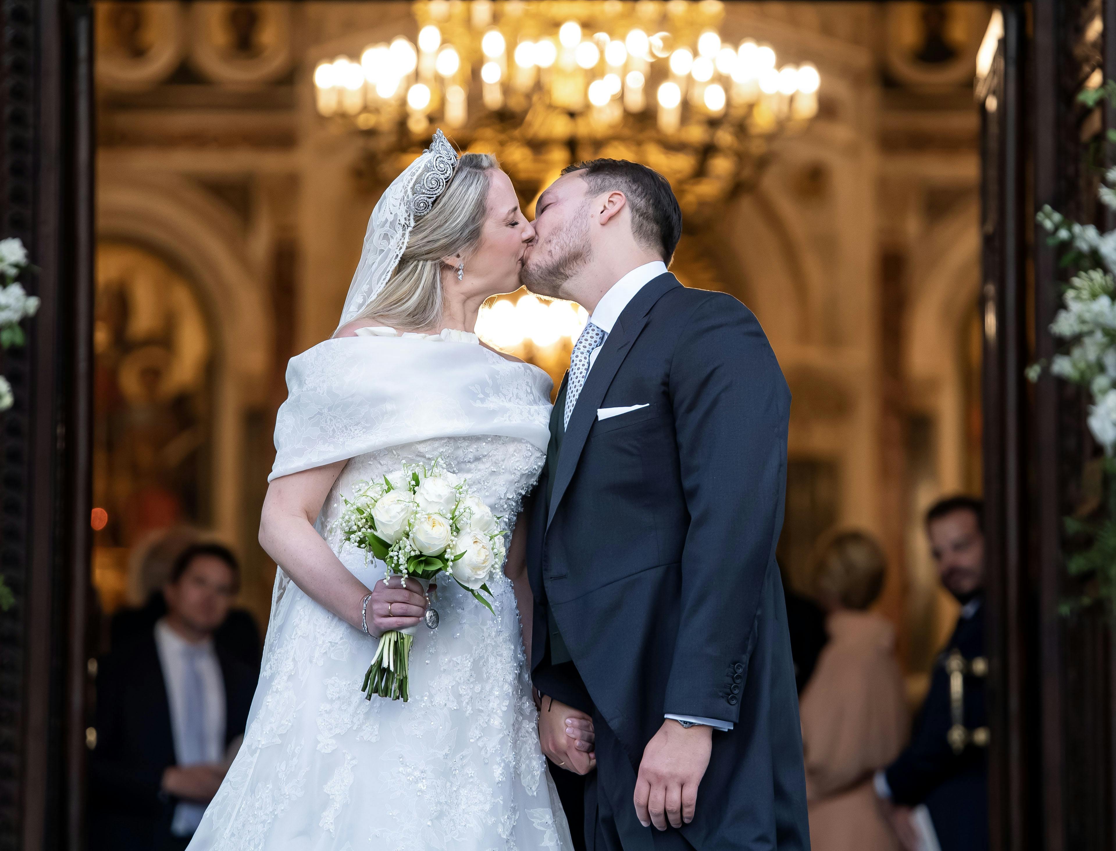 Theodora de Grece og Matthew Kumar for præcis et år siden.