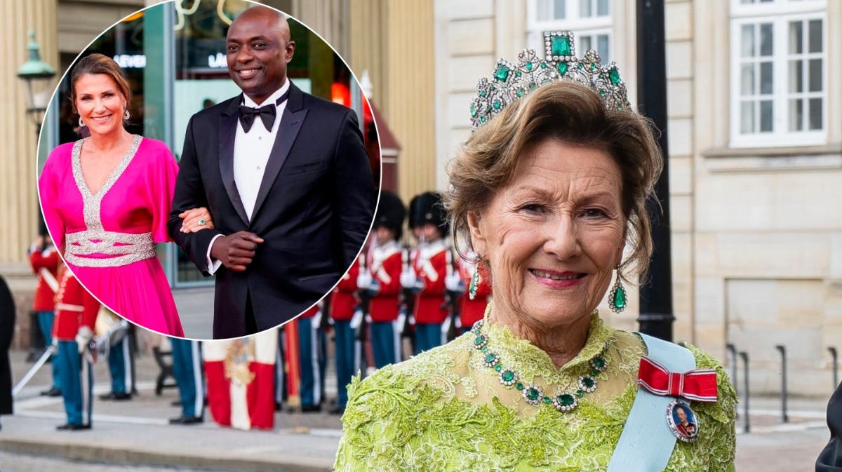 Prinsesse Märtha Louise, Durek Verrett og dronning Sonja.