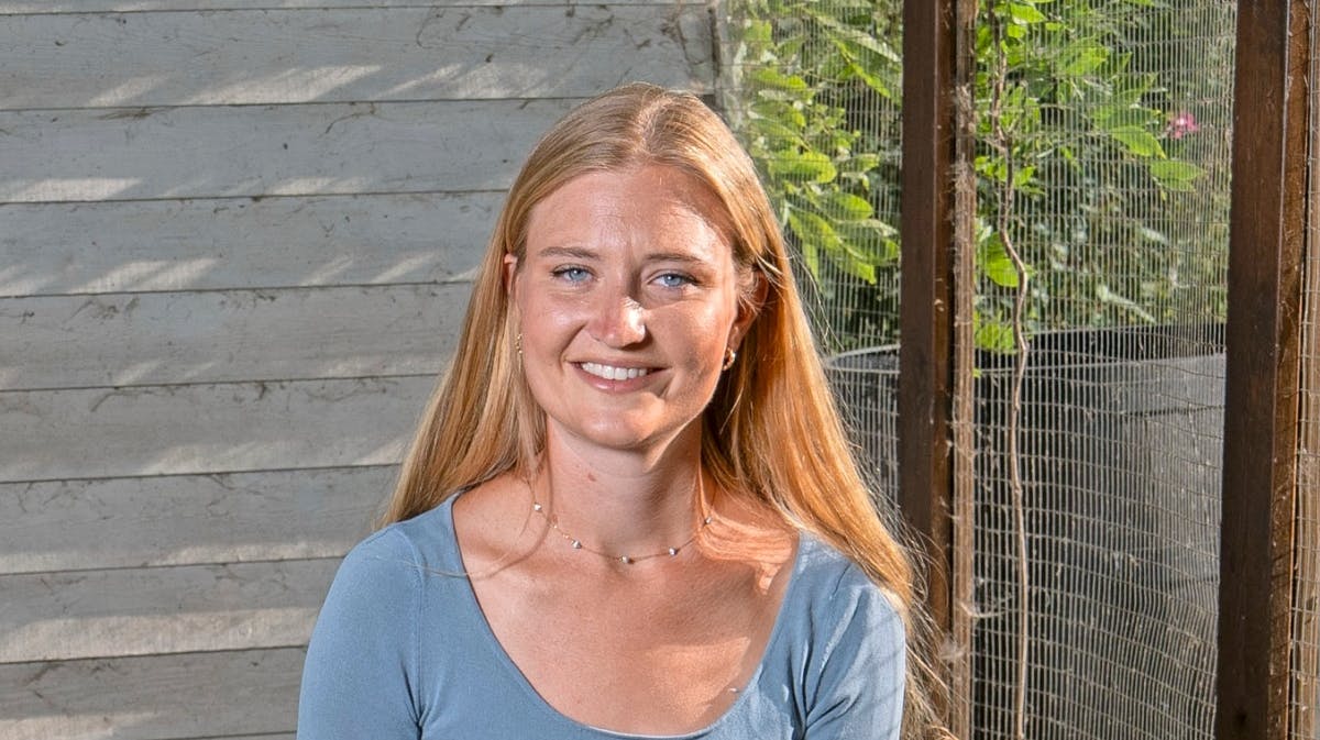 Mia Krongaard Jacobsen fra "Landmand søger kærlighed". 