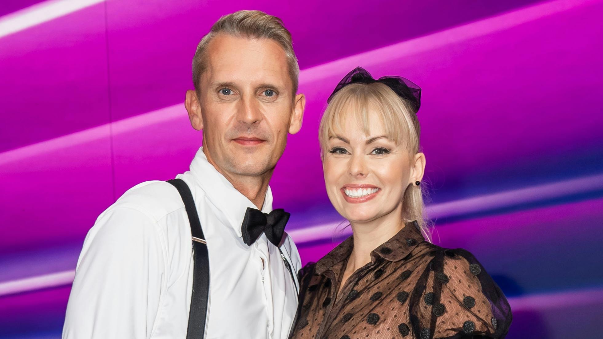 Peter Løvenkrands og Jenna Harson. 