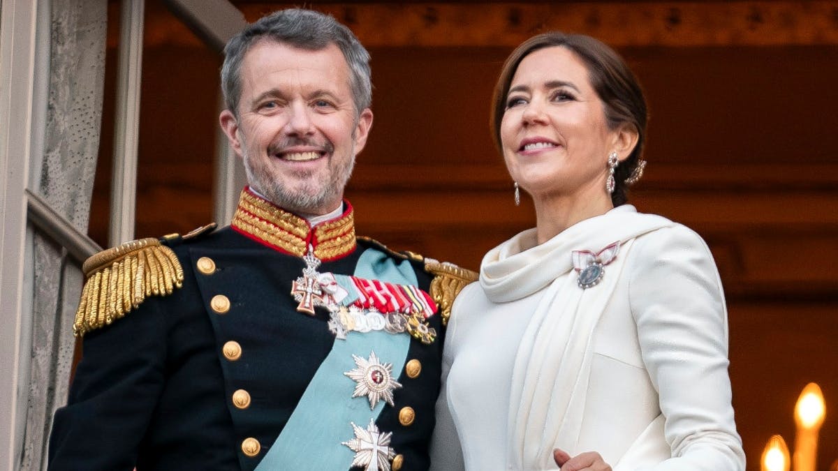 Kongeparret ved tronskiftet sidste år.