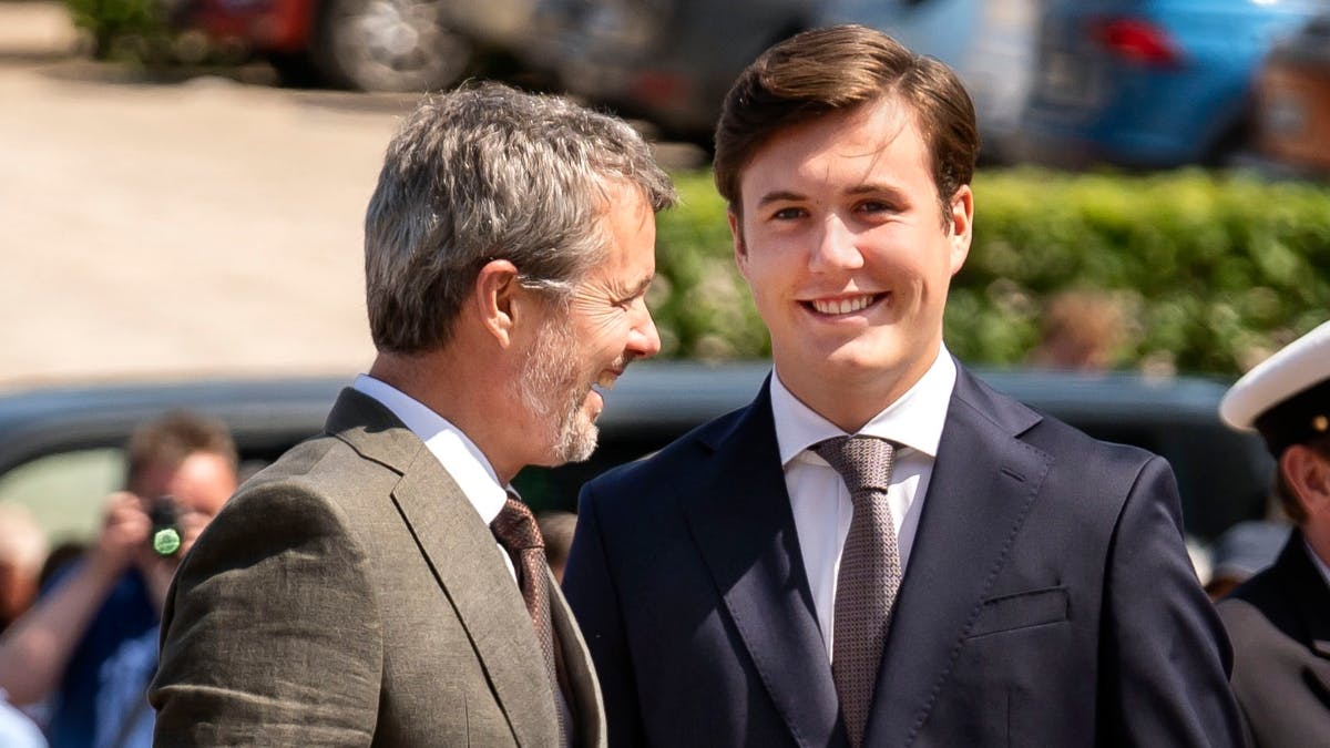 Kong Frederik og kronprins Christian.