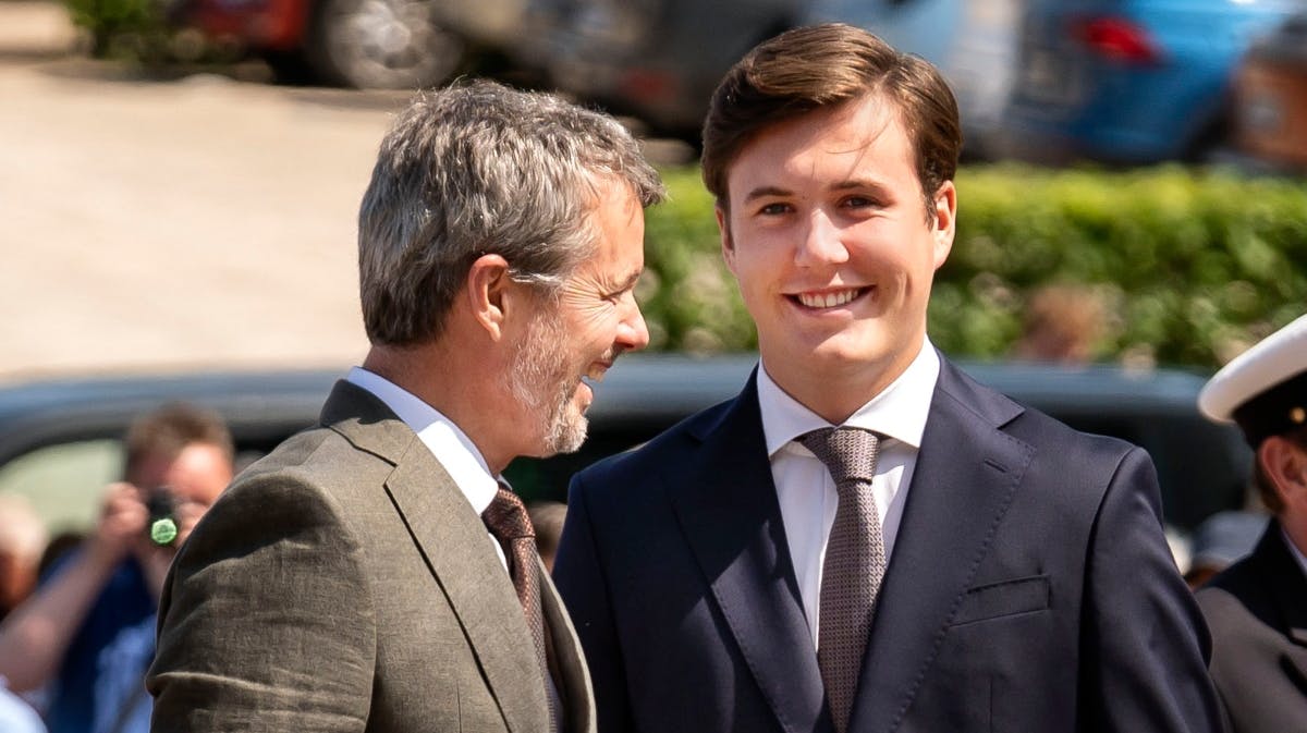 Kong Frederik og kronprins Christian.