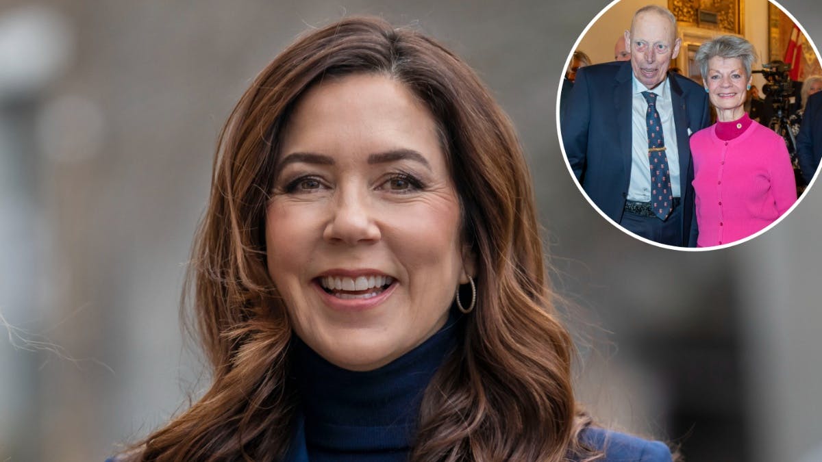 Dronning Mary og greveparret af Rosenborg.