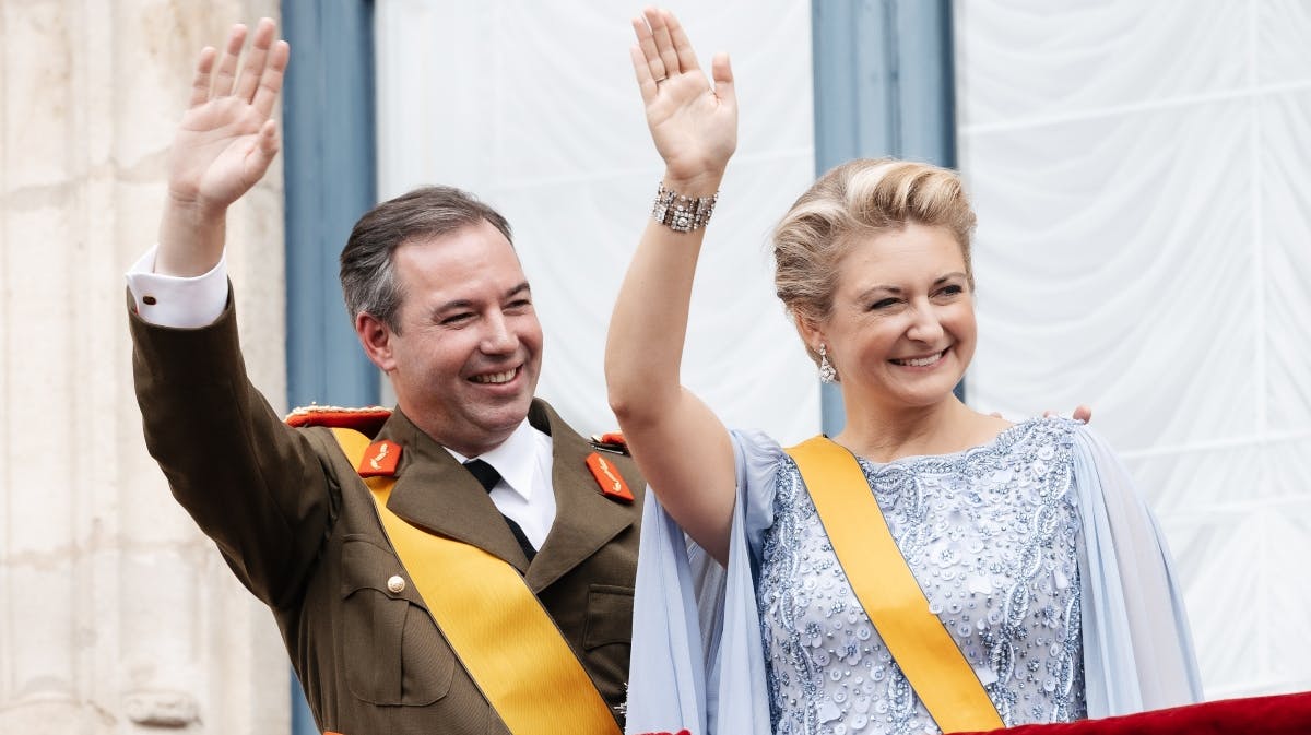 Storhertug Guillaume og storhertuginde Stéphanie. 