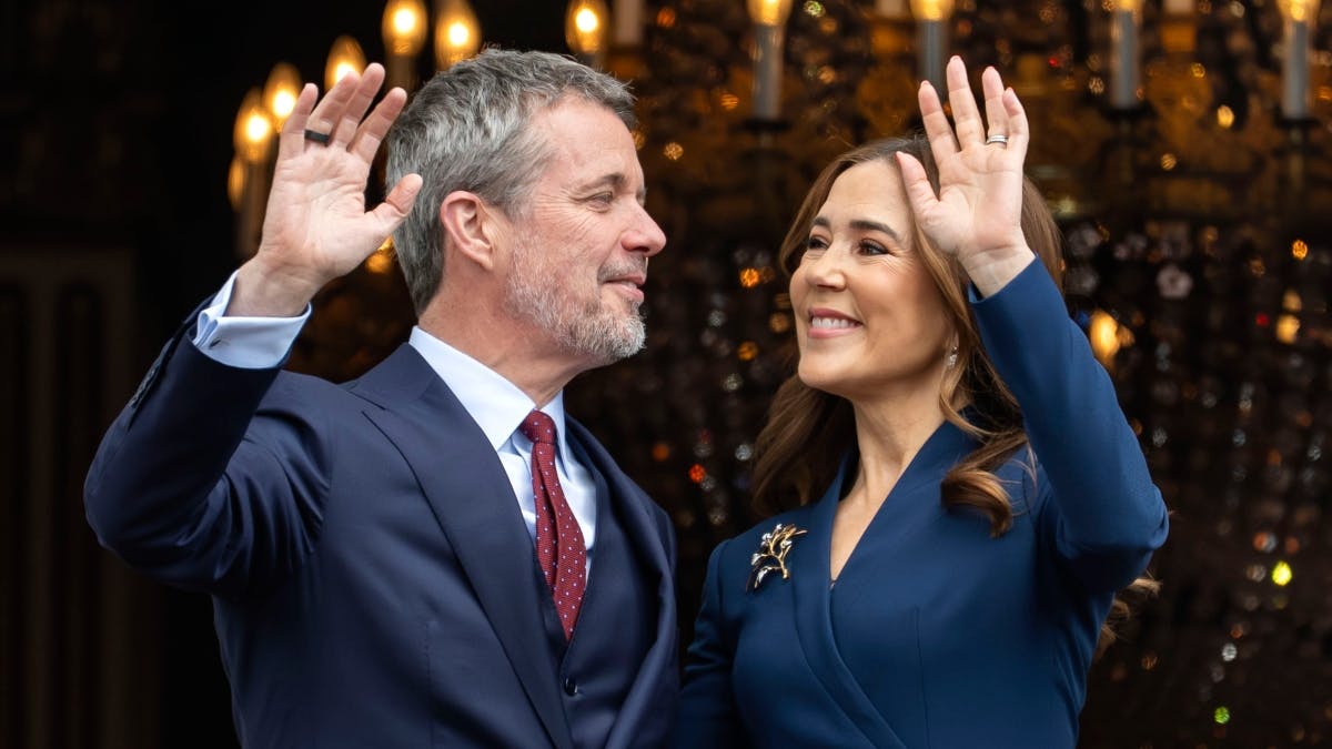 Kong Frederik og dronning Mary. 