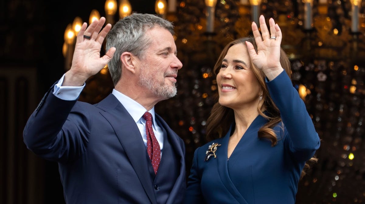 Kong Frederik og dronning Mary.