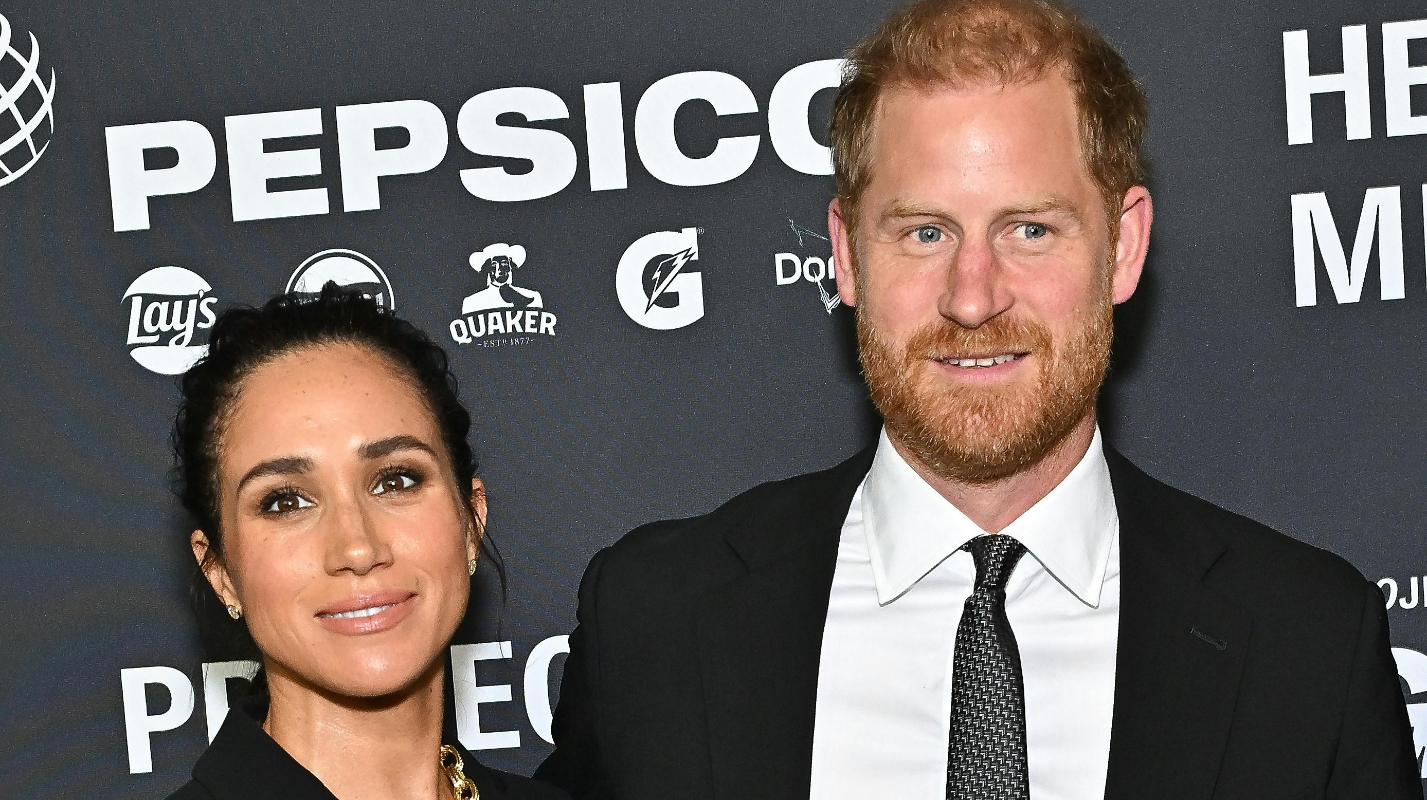 Hertuginde Meghan og prins Harry. 