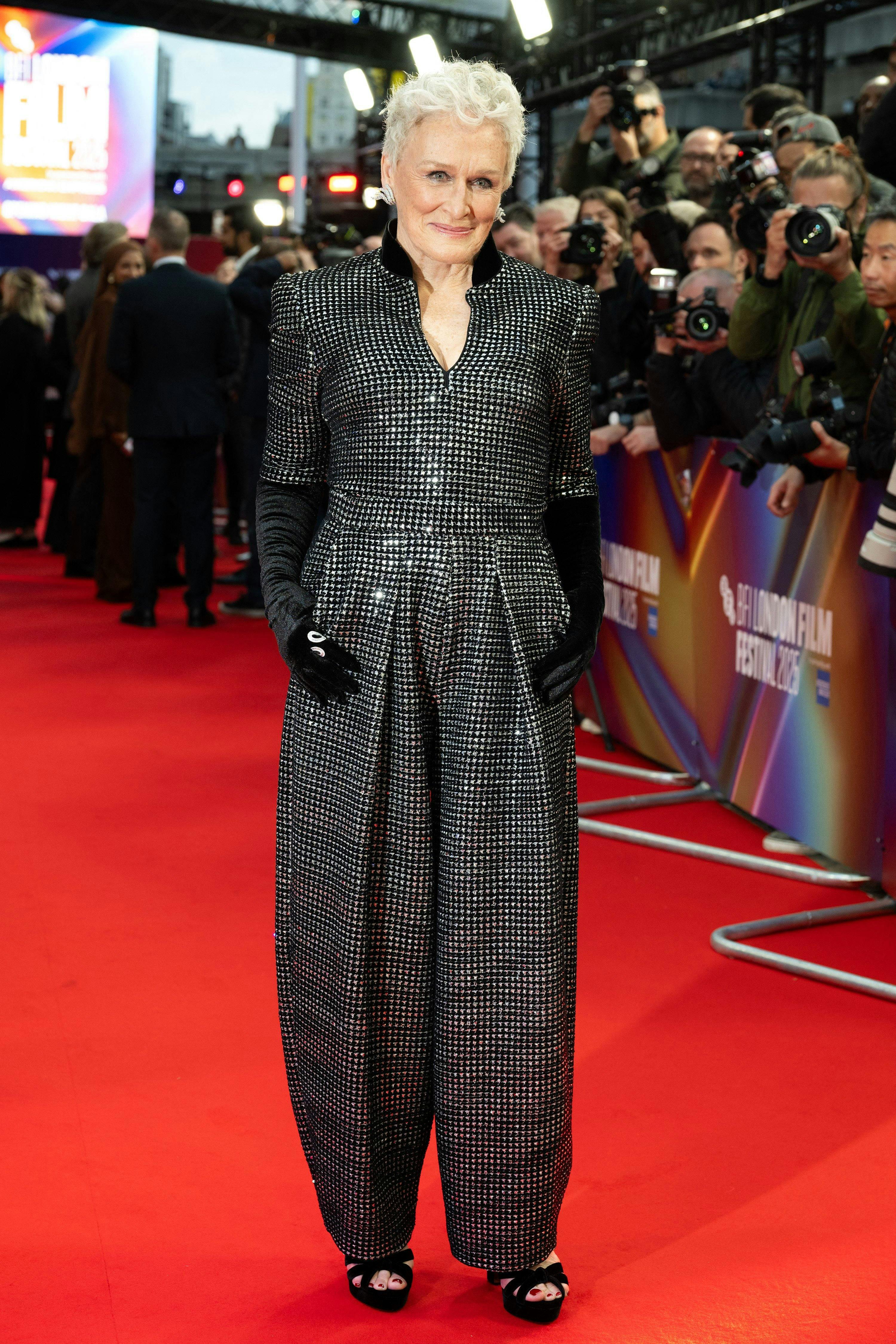 Kerry Washington at "Wake Up Dead Man: A Knives Out Story" UK Premiere for the Opening Night of the BFI London Film Festival at The Royal Festival Hall, London on 08 October, 2025. 08 Oct 2025 Pictured: Glenn Close. Photo credit: CAMERA PRESS/Joanne Davidson / MEGA TheMegaAgency.com sales@mega.global (Mega Agency TagID: MEGA1378094_007.jpg) [Photo via Mega Agency]