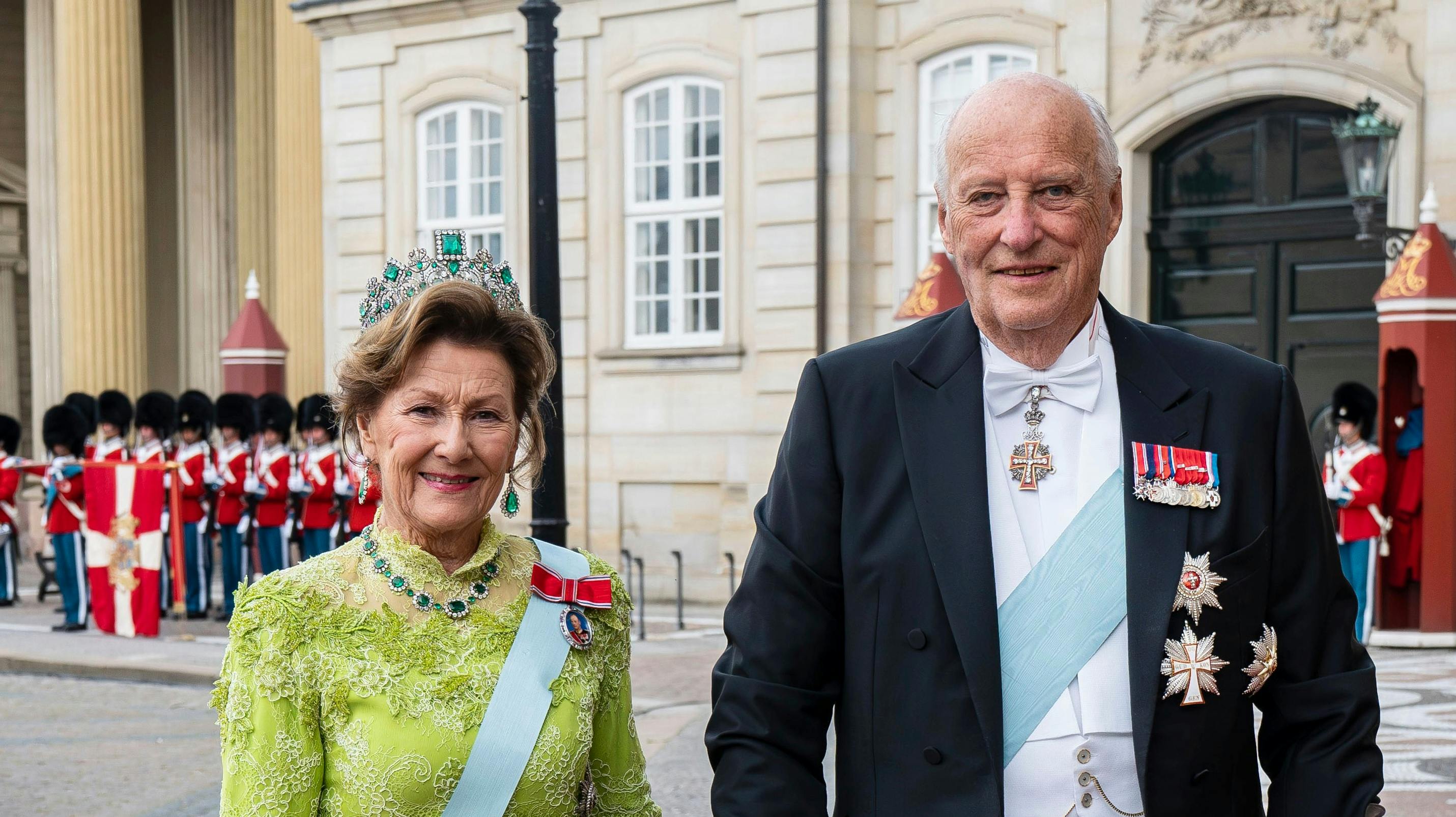 Dronning Sonja og kong Harald.