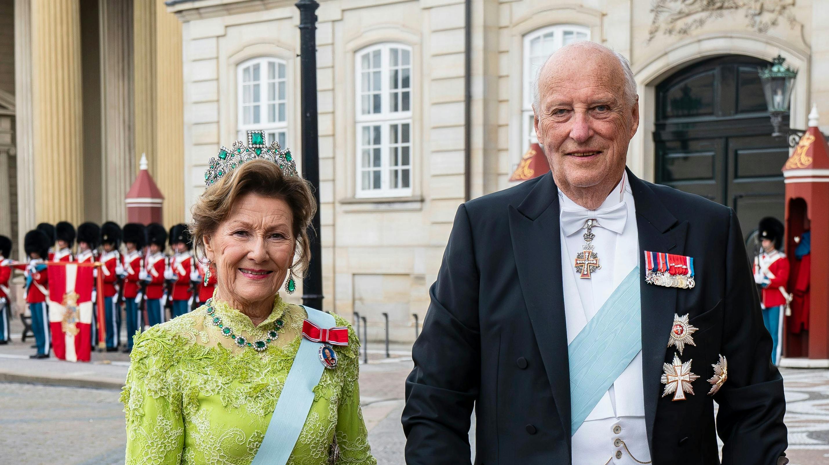 Dronning Sonja og kong Harald.