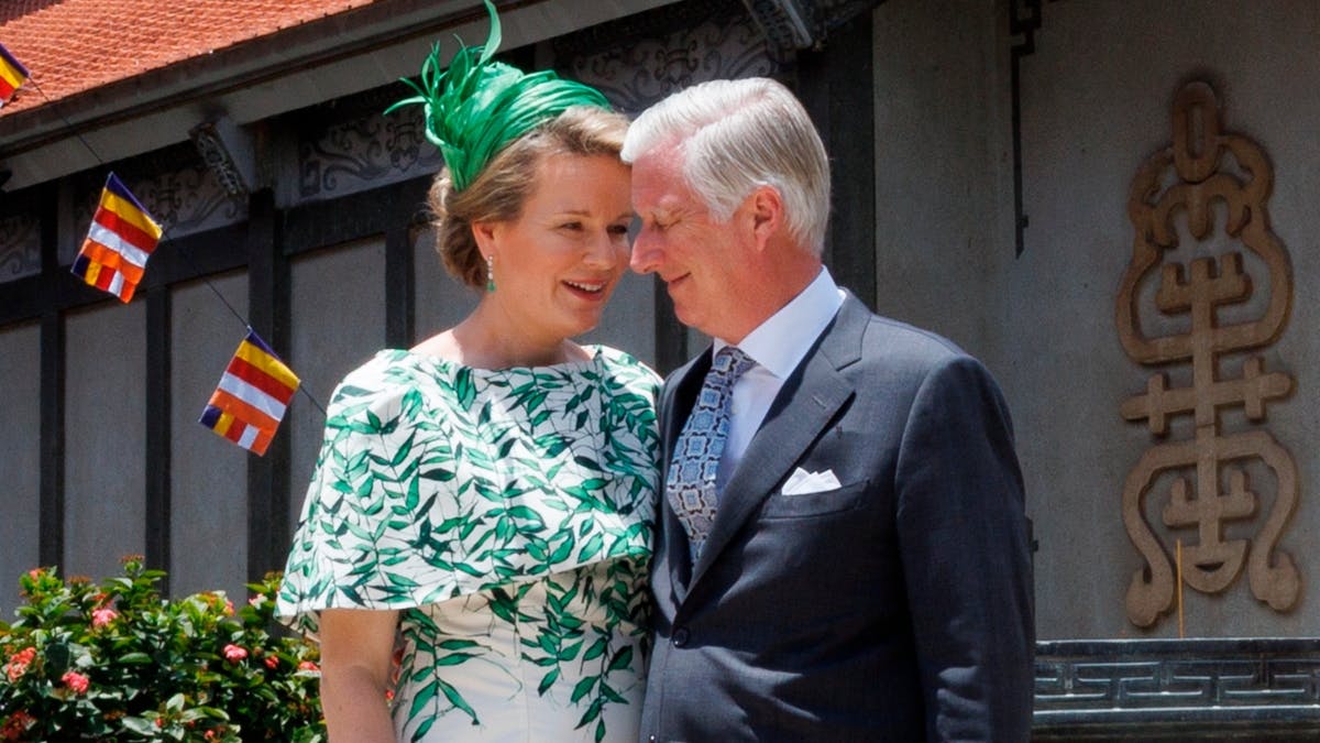 Dronning Mathilde og kong Philippe. 