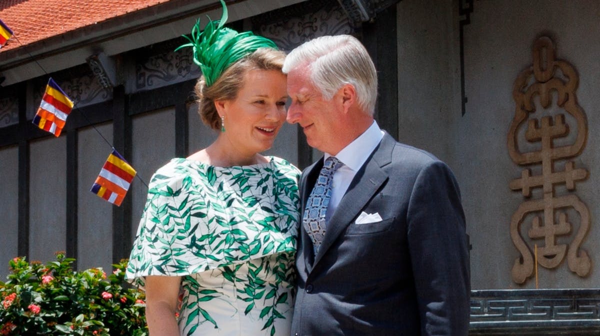 Dronning Mathilde og kong Philippe.