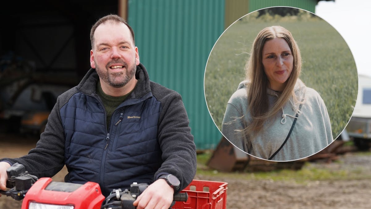 Kasper og Grethe fra "Landmand søger kærlighed".&nbsp;
