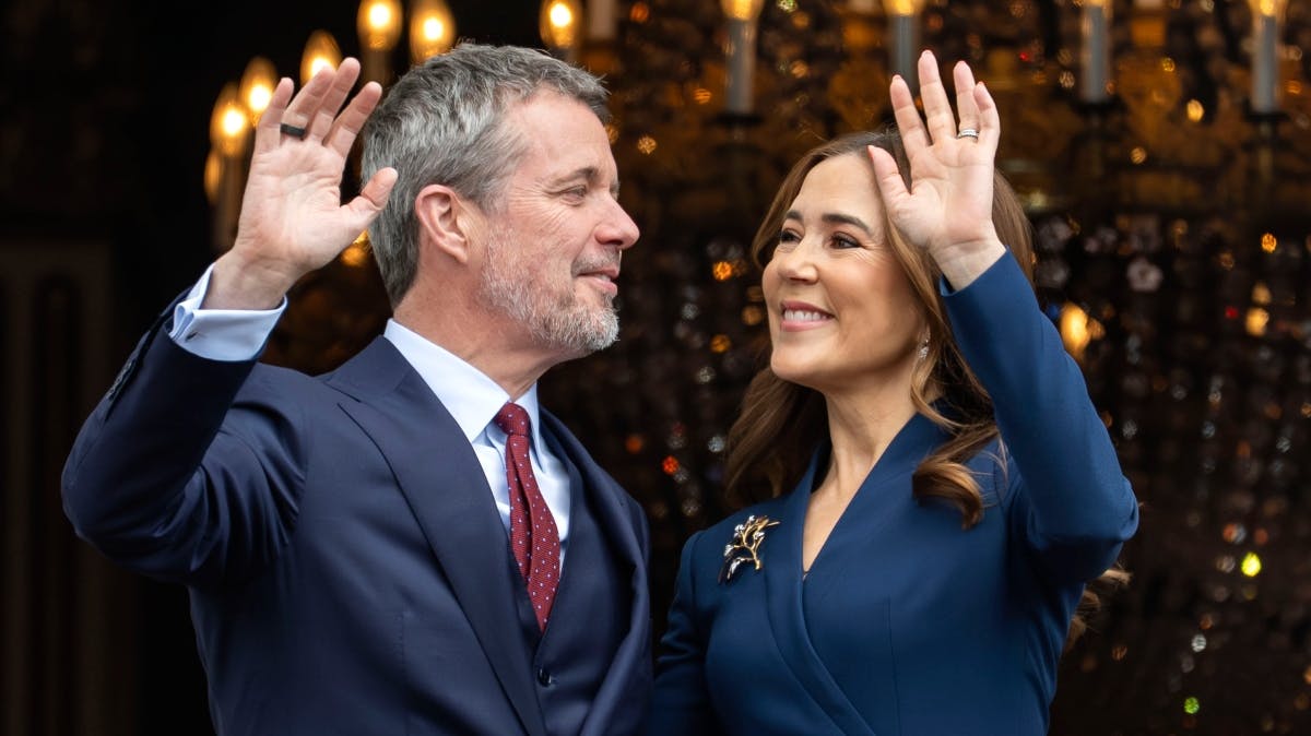 Kong Frederik og dronning Mary.