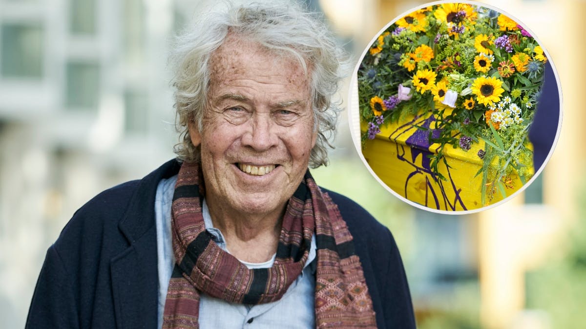 Én blomst gik igen ved Jørgen Leths bisættelse