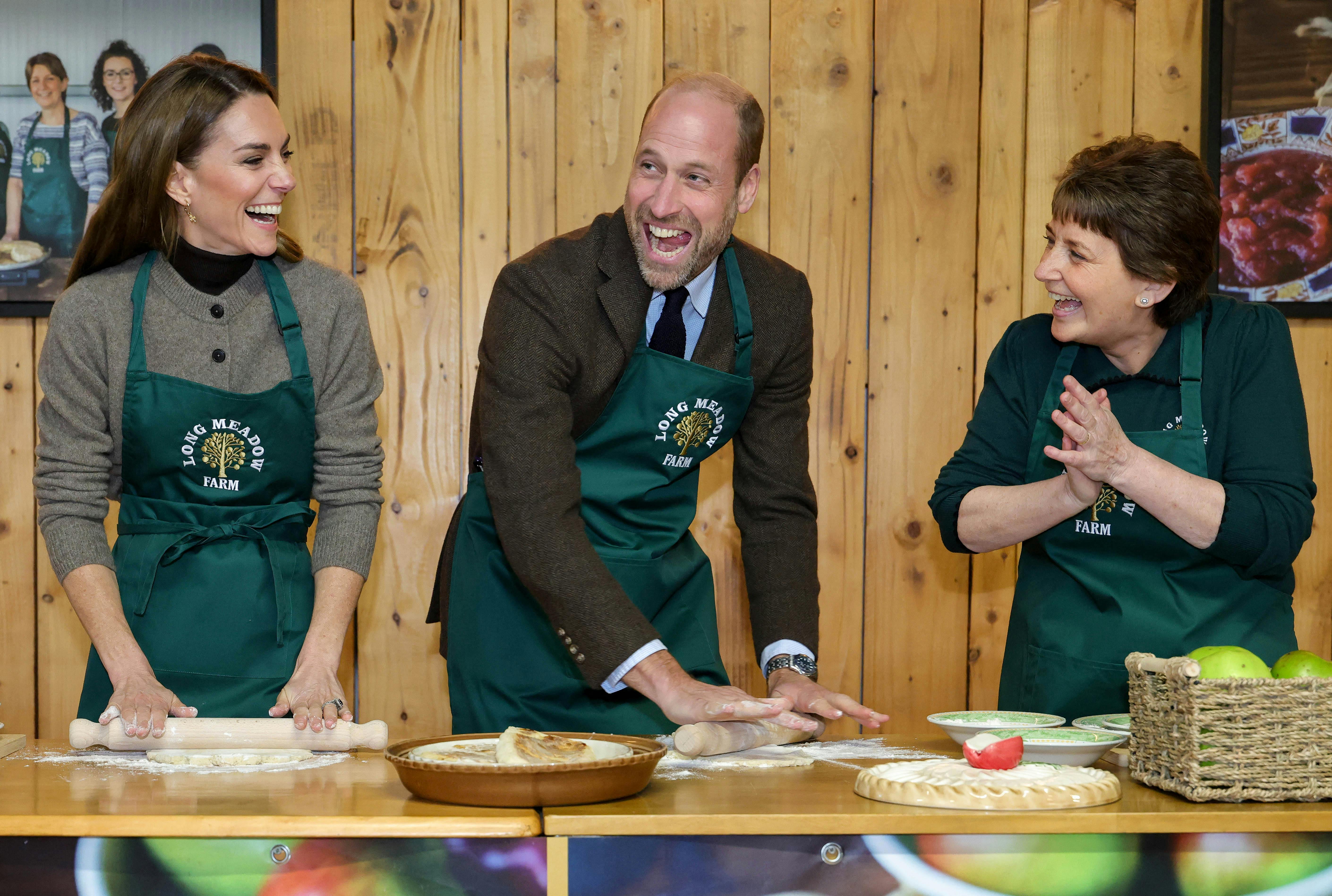Den store royale bagedyst affødte store grin hos både prinsesse Kate og prins William.