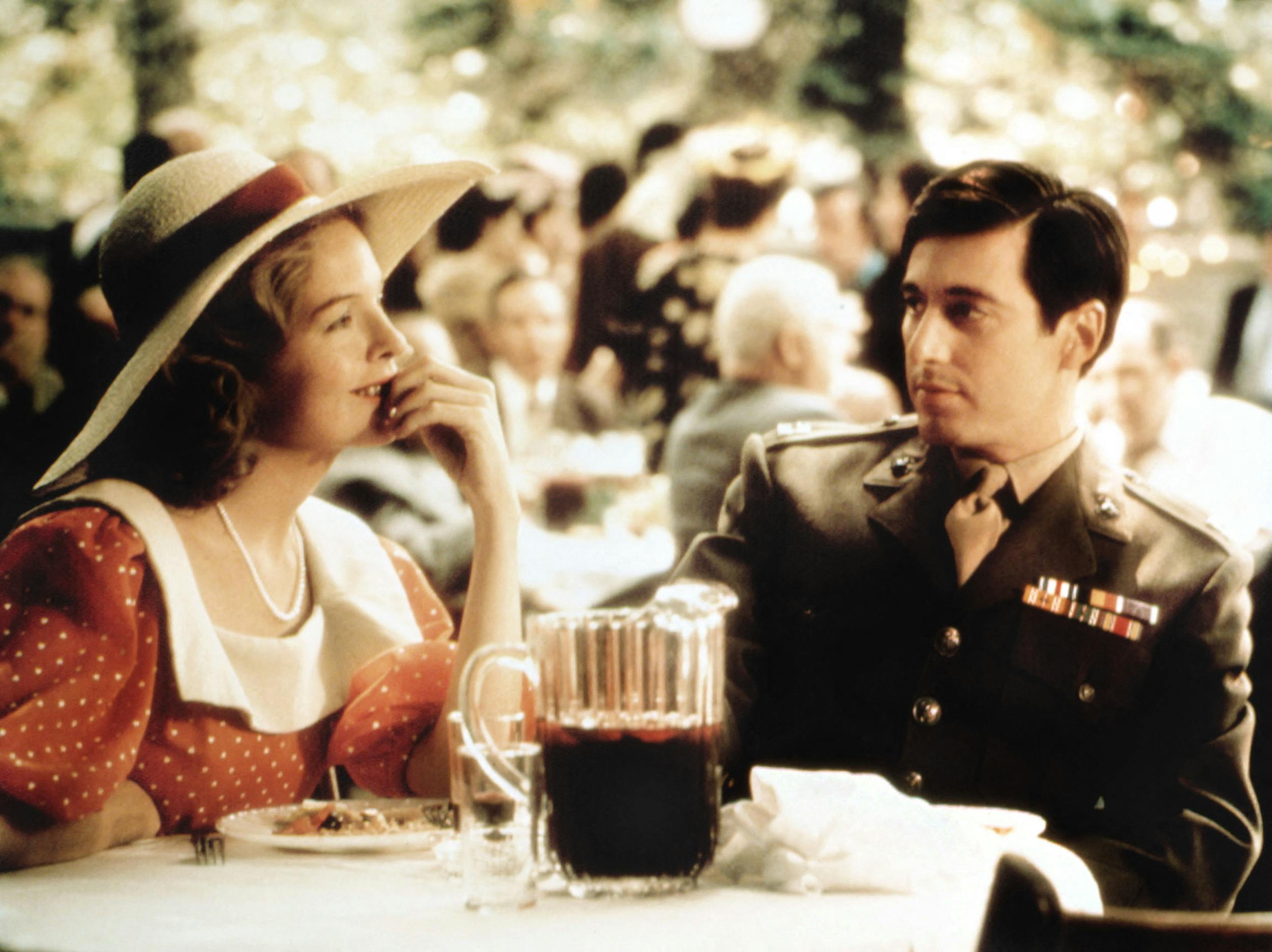 THE GODFATHER, Diane Keaton, Al Pacino, 1972 (Mega Agency TagID: MEGAEMSDGODFEC042_424380.jpg) [Photo via Mega Agency]