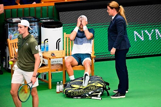 Holger Rune i smerter under semifinalen i Stockholm