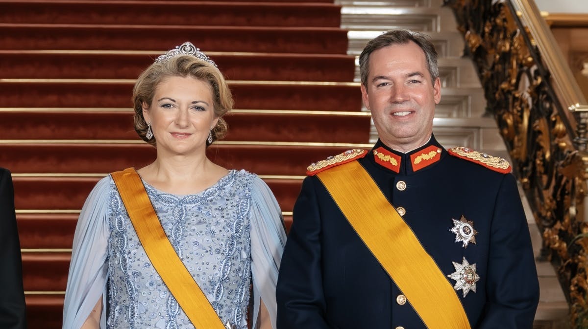 Storhertuginde Stéphanie og storhertug Guillaume.