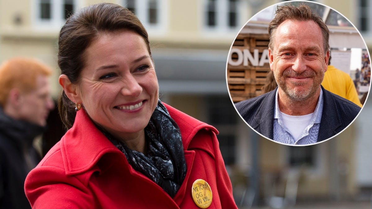 Sidse Babett Knudsen som Birgitte Nyborg i "Borgen" samt hovedforfatter Adam Price. 