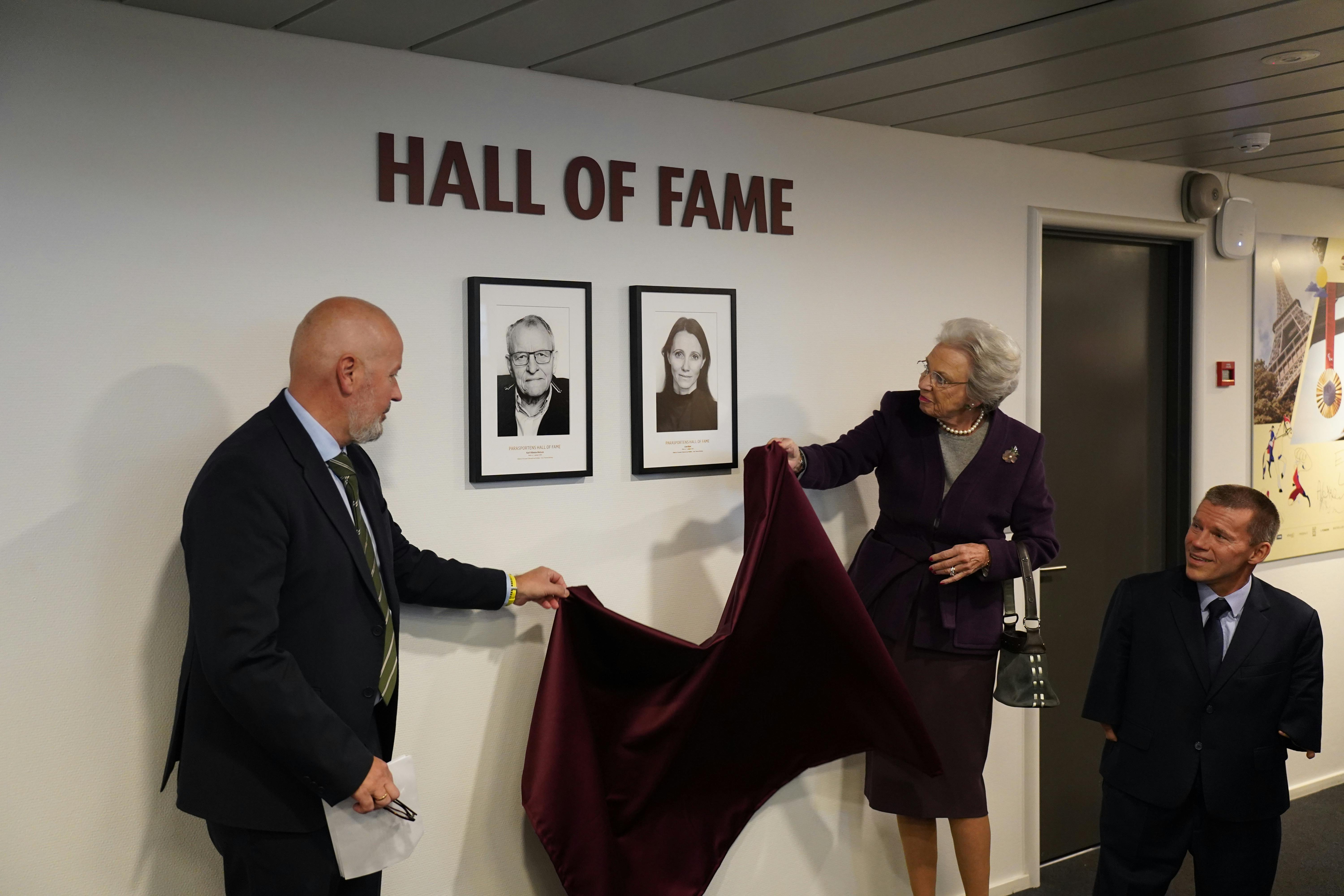 Prinsesse Benedikte afslører de to første medlemmer af Parasportens Hall of Fame. 