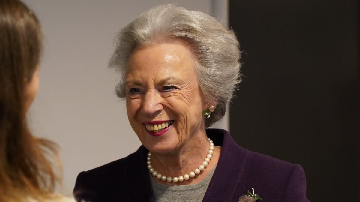 Prinsesse Benedikte var i højt humør til indvielsen.