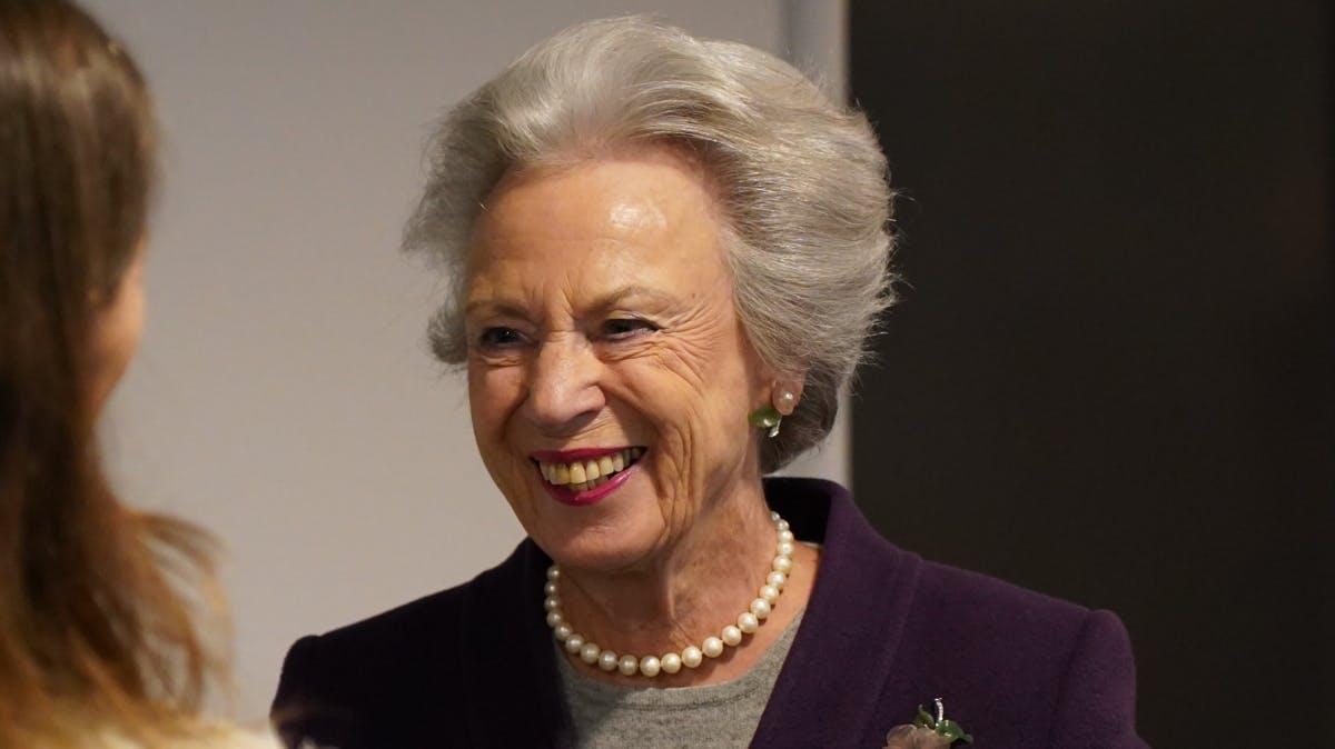 Prinsesse Benedikte var i højt humør til indvielsen.