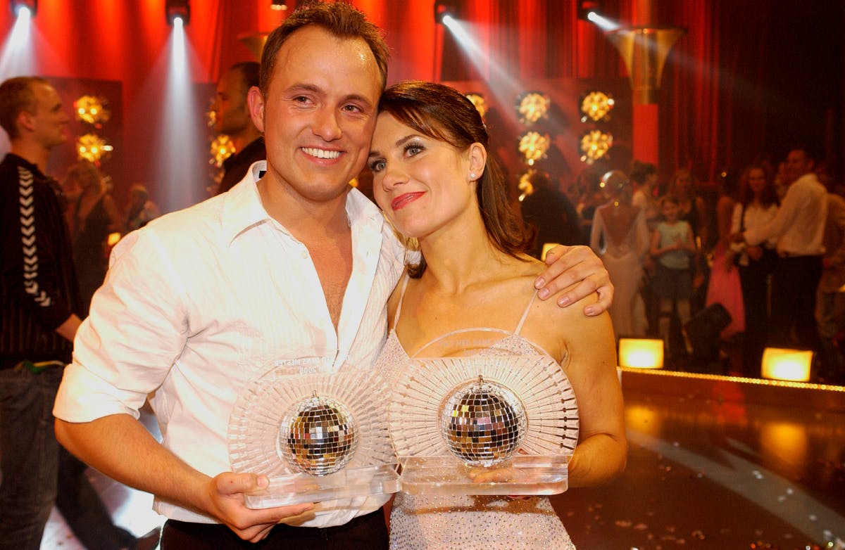 Thomas Evers Poulsen og Mia Lyhne efter sejren i 2005.