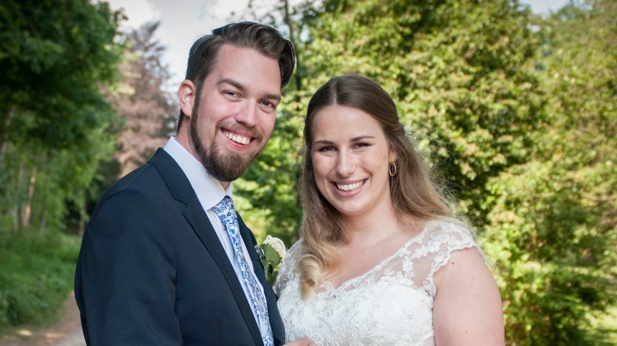 Kathrine og Michael fra "Gift ved første blik". Nu er parret ved at finde ro igen efter en voldsom afslutning på efterårsferien, hvor Kathrine blev akut opereret.