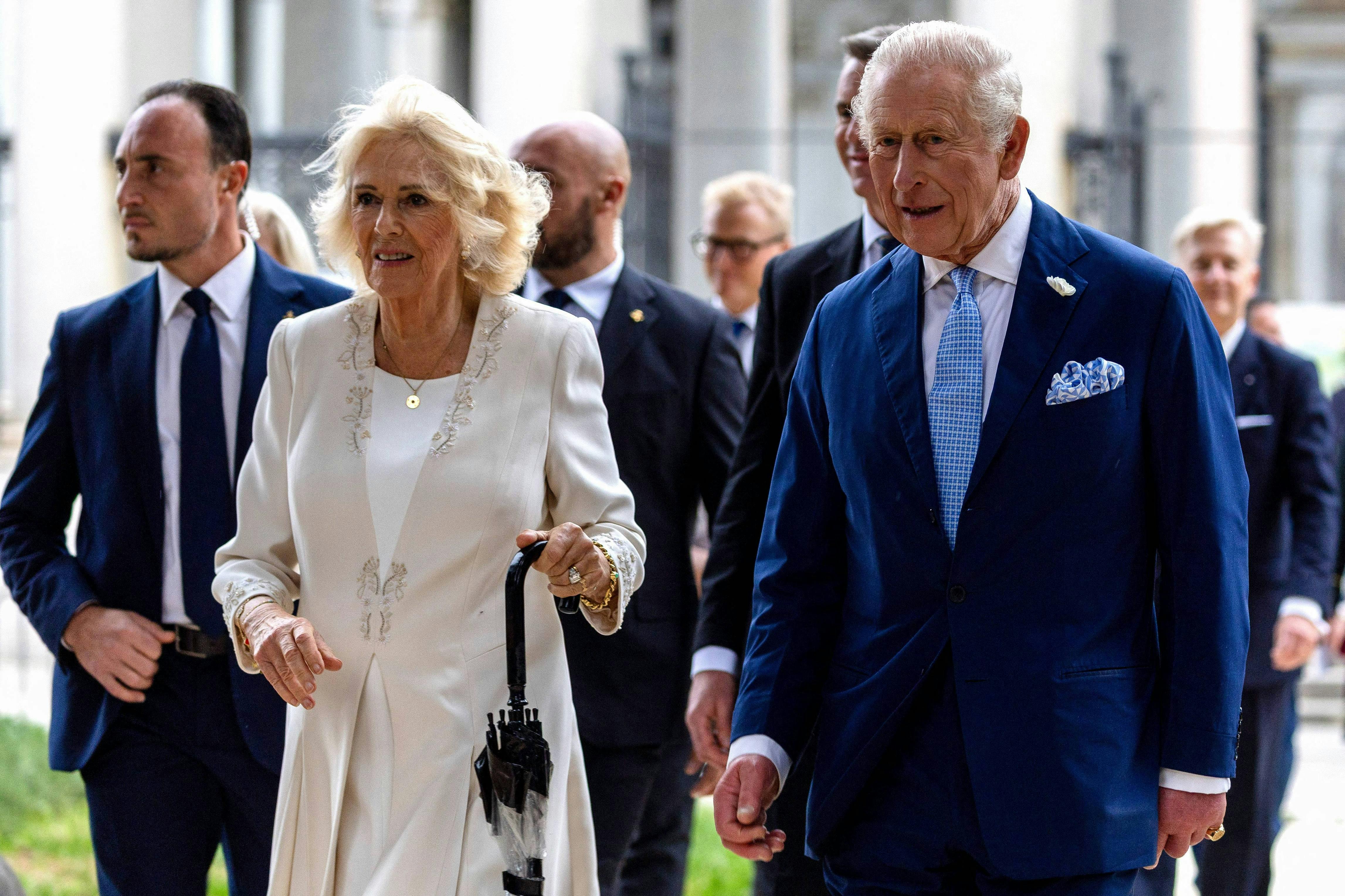 Kong Charles og dronning Camilla i Rom den 23. oktober 2025.
