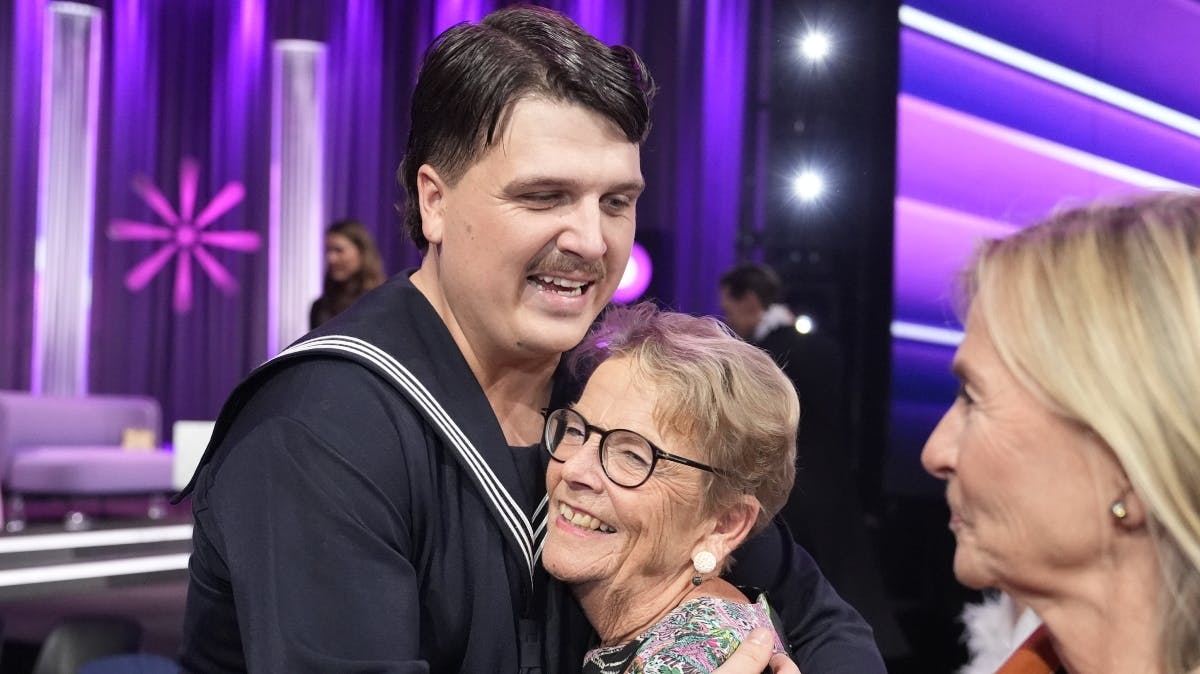 Alfred Midé Erichsen fik store kram af sin mormor i "Vild med dans"-pausen
