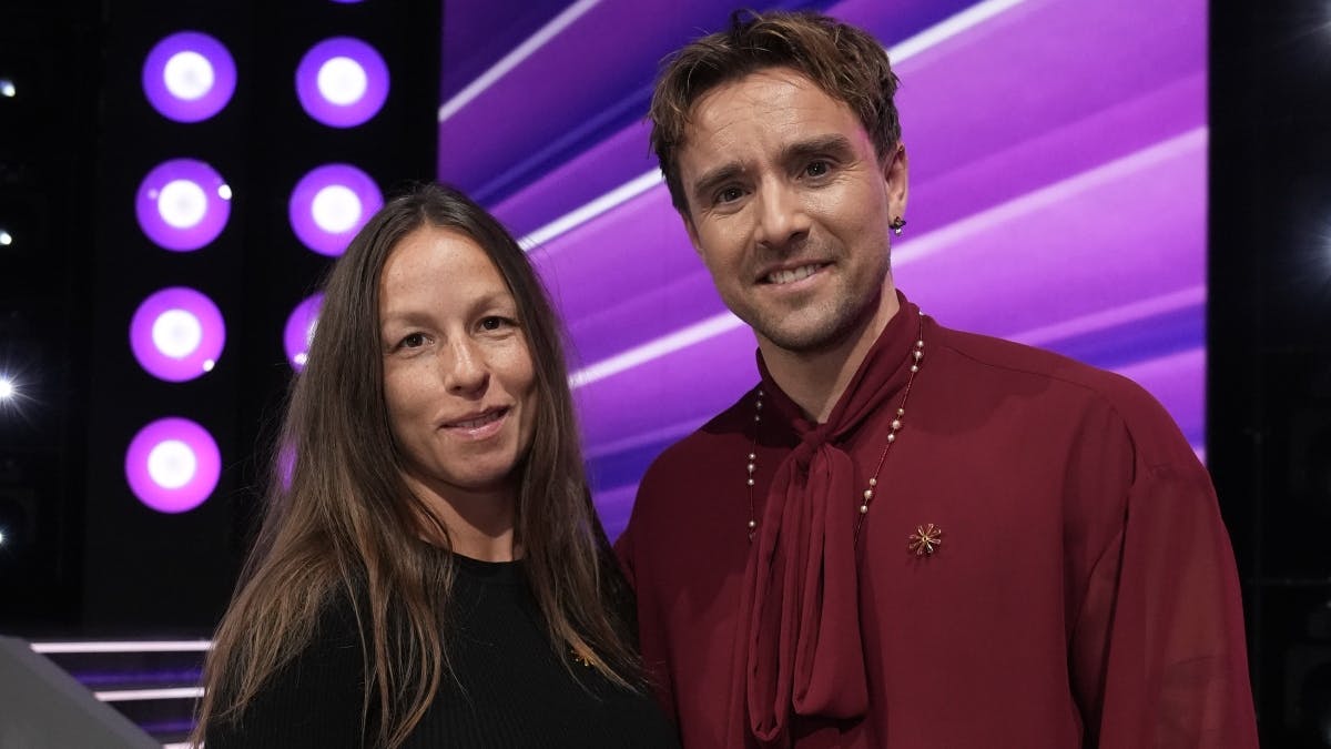 Martin Johannes Larsen fik besøg af sin gravide hustru