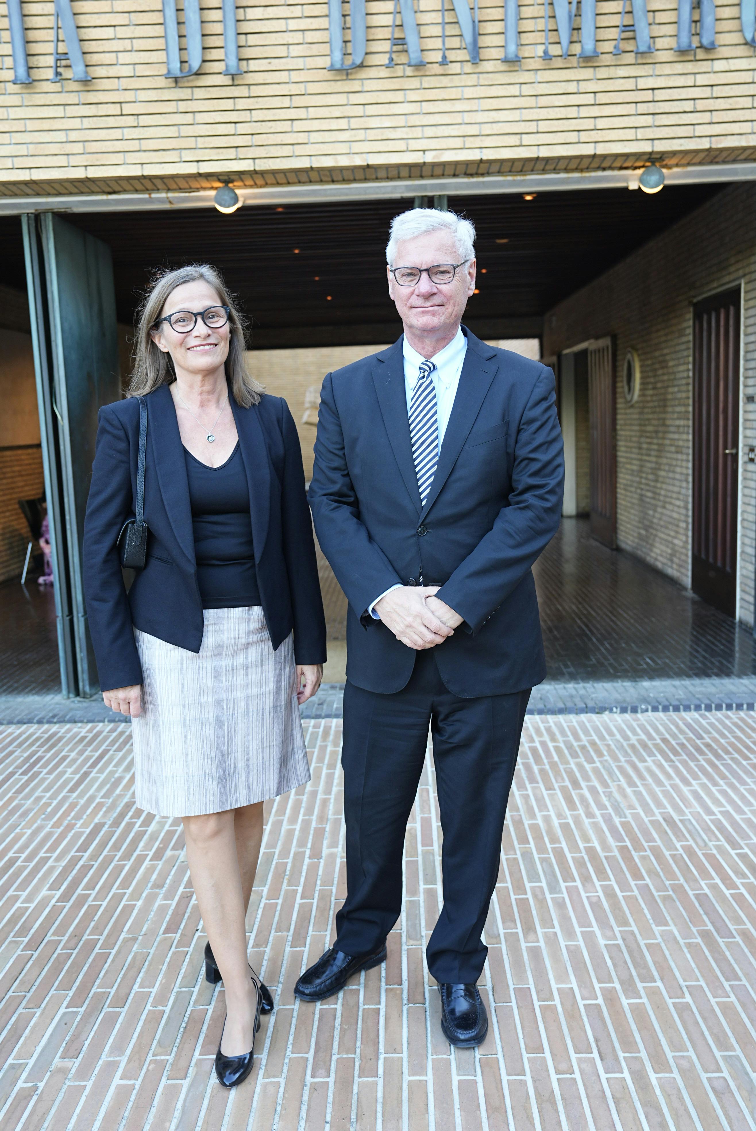Danmarks ambassadør i Italien Peter Taksøe-Jensen med hustruen Gitte.
