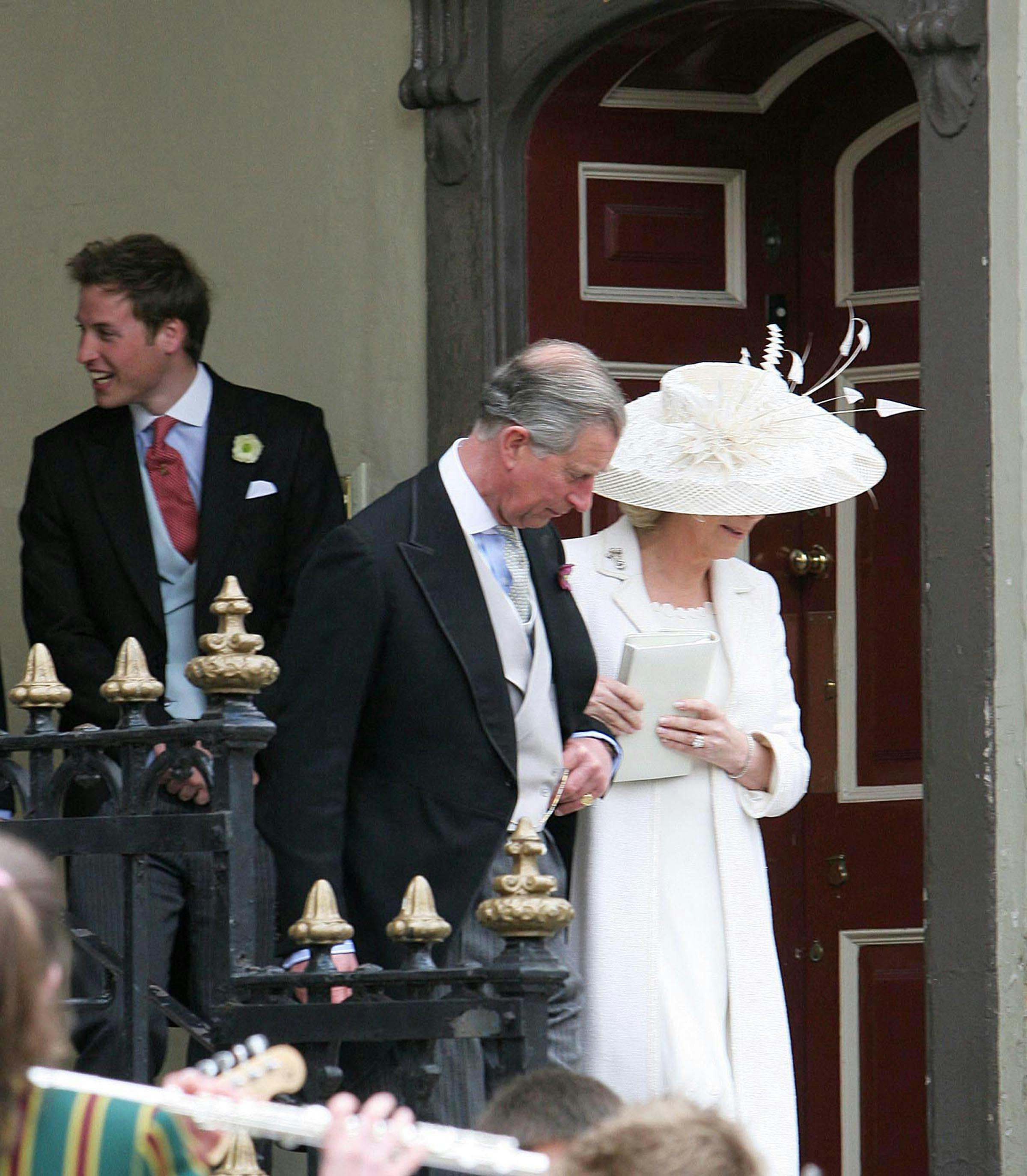 Kong Charles og dronning Camilla ved vielsen i 2005.