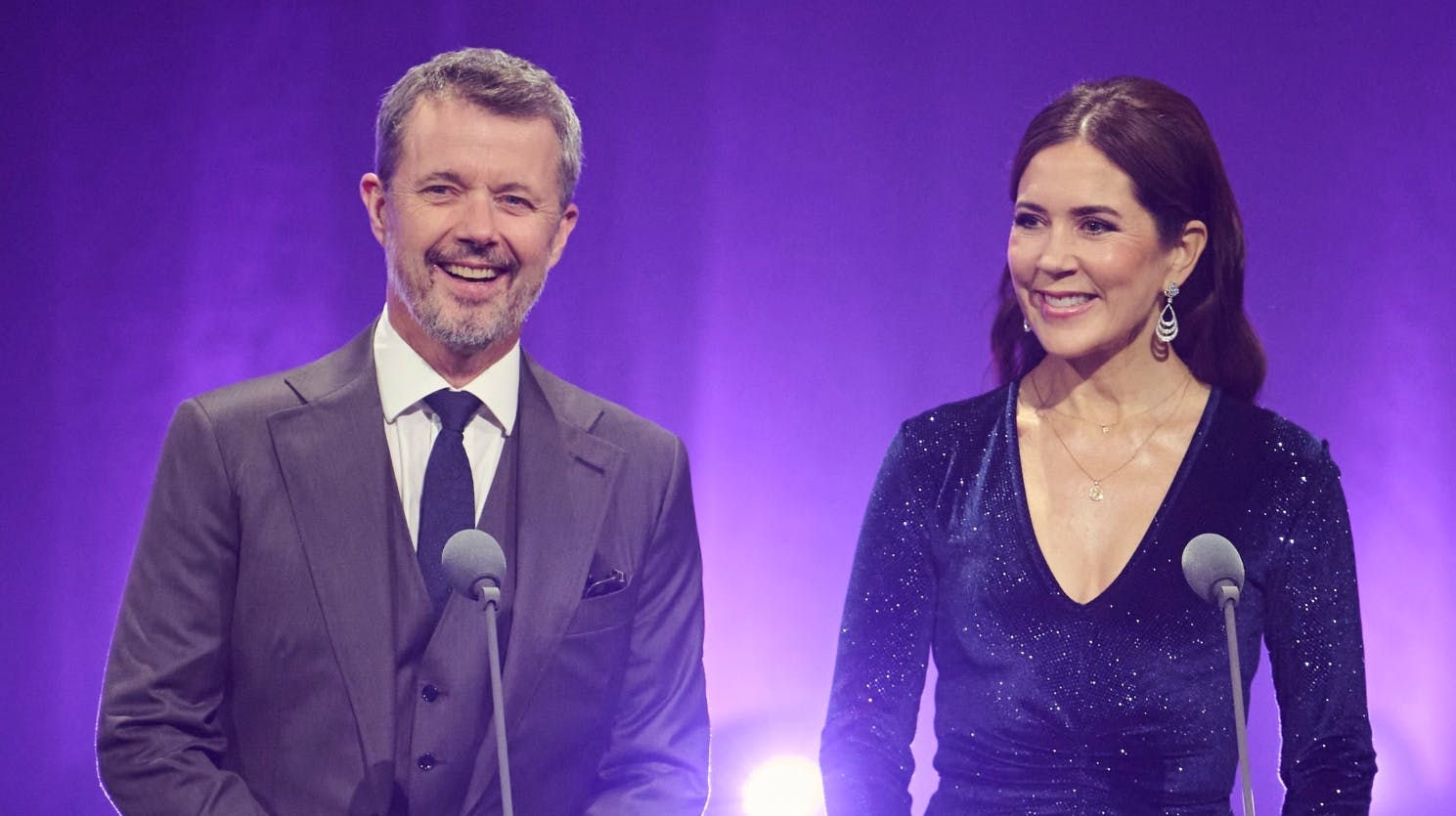 Kong Frederik og dronning Mary til Kronprinsparrets Priser i 2023.