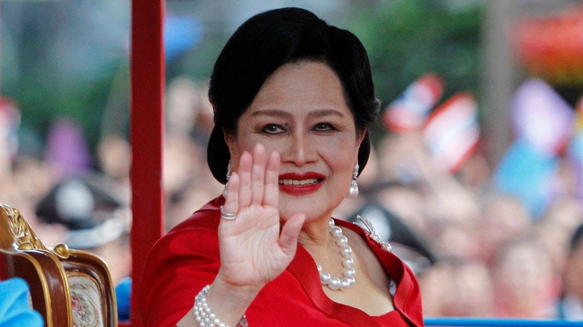 Dronning Sirikit fotograferet i Bangkok i januar 2012.