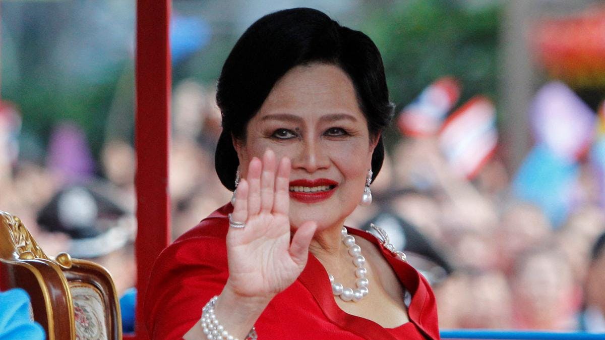 Dronning Sirikit fotograferet i Bangkok i januar 2012.