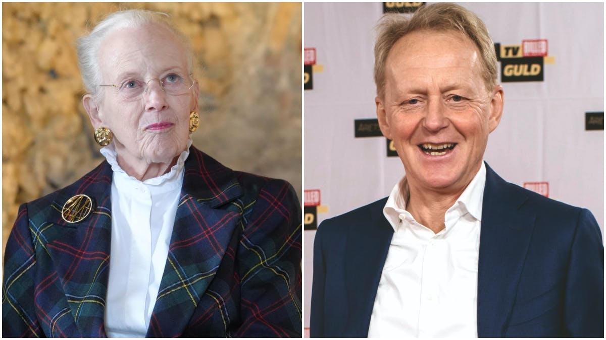 Poul Erik Skammelsen kom med et sjovt udsagn om dronning Margrethe, der fik ham til at grine på direkte tv