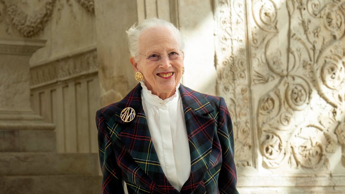Dronning Margrethe i chik stil i Rom.