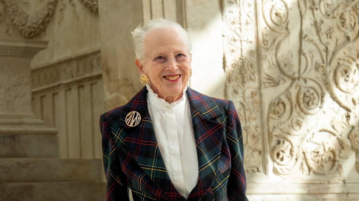Dronning Margrethe i chik stil i Rom.